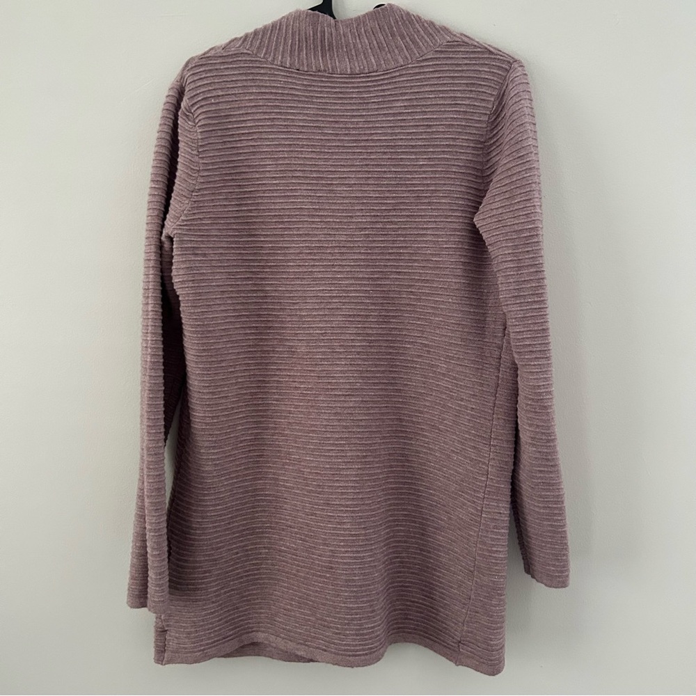 Cyrus Mauve Ribbed Cardigan - Picture 2 of 6